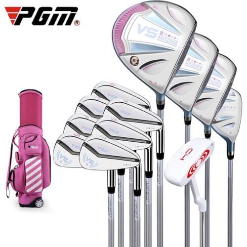 PGM VS II Lady Golf Clubs Set Titanium Alloy Women Beginner Exercise Club 12pcs with Bag LTG015 Wholesale