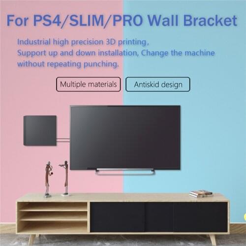 Wall Mount Bracket for PlayStation 4 PS4 Slim Pro Game Console Accessories
