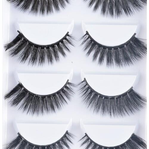NEW 5 pairs mink eyelashes false lashes mink 3d fake eyelash extension make up cilios natural long cruelty free lash