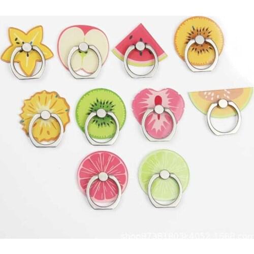 New Arrival Mobile Phone Holder Metal Finger Ring Holder Watermelon Fruits Phone Ring Holder Phone Stand Support