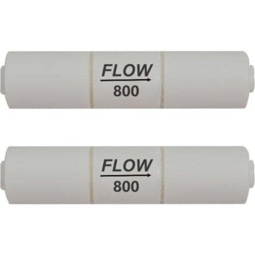 Reverse Osmosis Flow Restrictor 800CC 1/4" Quick Connect Fitting - Pack of 2