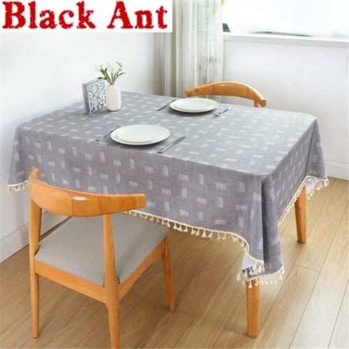 Digital Printing Tablecloth Rectangle Dining Coffee Kitchen Geometric Stripe Lace Table Cover Waterproof Home Decora ZB-JD1073
