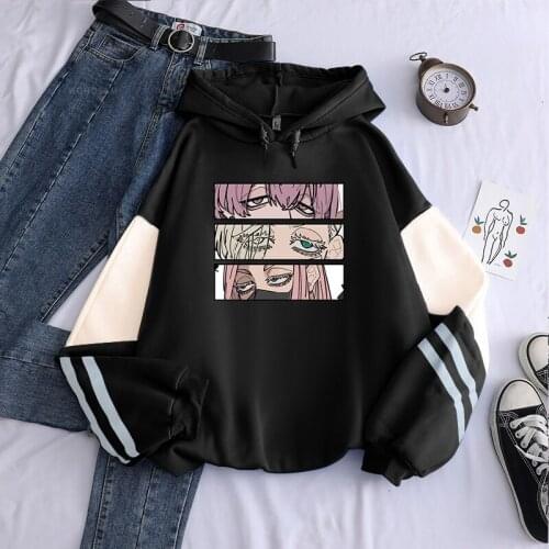 Manga Anime Tokyo Revengers Hoodies Unisex Streetwear Harajuku Sanzu Haruchiyo Eye Graphic Winter Oversized Patchwork Sweatshirt