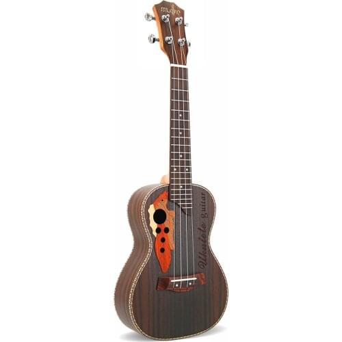 23 Inch Ukulele Rosewood Concert Ukulele 4 Strings Mini Guitar Hawaii Grape Hole Ukulele for Children Beginners UK23120