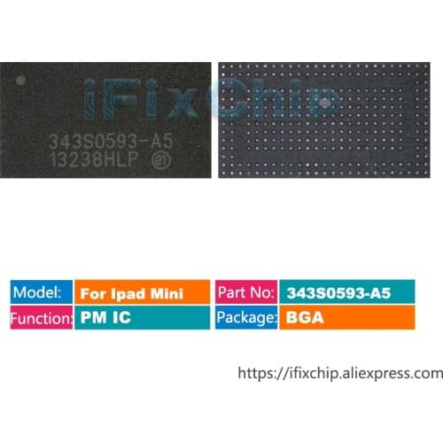 1-5pcs/lot 343S0593 For iPad Mini 1 Power IC 343S0593-A5 PMIC Chip Main Power PM IC Chip