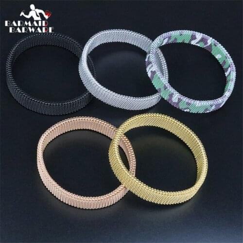 1pcs 1cm Top Quality Arm Warmer Shirt Sleeve Holder Metal Anti-Slip Elastic Bracelets Stretch Armband