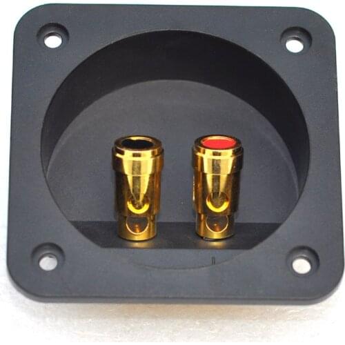 10 pcs High quality 68mm outer positive inner circle 204A speaker junction box two-position terminal press copper post