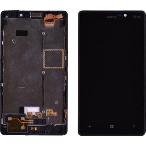 100% Original For Nokia Lumia 820 LCD Display with Touch Screen with Frame 4.3" 800x480 lcd free shipping