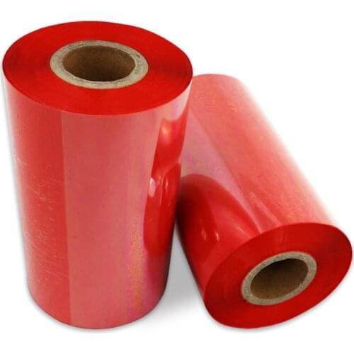 110x300m Red Color Thermal Transfer Ribbon for Zebra/Avery printer, Wax ribbon type use for paper label