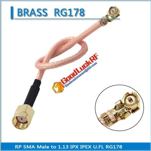 1X Pcs High Quality RP-SMA RPSMA RP SMA Male To IPX U.FL IPEX Pigtail Jumper RG178 Cable RF Connector Coaxial Low Loss