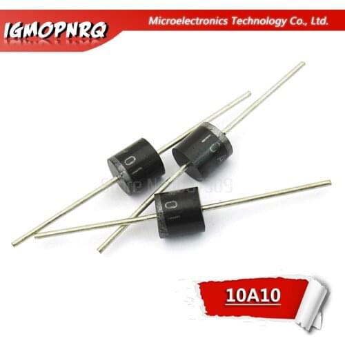 20PCS electrical Axial Rectifier Diode 10A10 R-6 DIP 10A 1000V 10a10