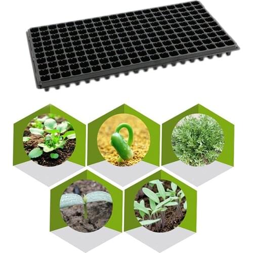 200Cells Seedling Growing Cases Germination Plant Propagation Nursery Seed Tray PVC