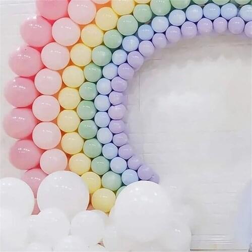 5-36inch Macaron Pastel Latex Baloons Birthday Decoratios Girl Baby Shower Decoration Anniversaire Wholesale Latex Balloons