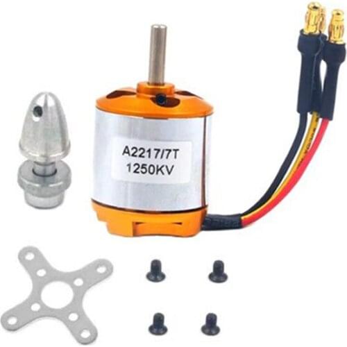 A2217 KV950 KV1100 KV1250 KV1500 KV2300 Outrunner Brushless Motor For RC Fixed-wing KT-aircraft Quadcopter Multi-rotor aircraft