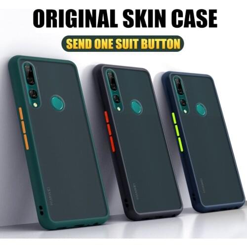 Matte Silicone Shockproof Bumper Phone Case For Huawei Y5 Y6 Y7 Y9 Prime 2019 Mate 20 30 Lite Cover For P20 P30 Pro Nova 3i 6 SE