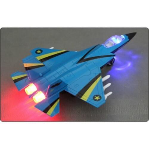 Alloy Aircraft Model Fighter New Sound And Light Full Back Music Children Hobby Airplane Model Christmas Kids Gifts Toys