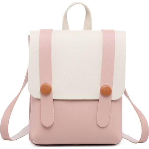 Childrens Backpack Women Small Shoulder Hand bags Female Back pack 2019 Simple Fashion Multi-Function Mini Bag for Little Girls