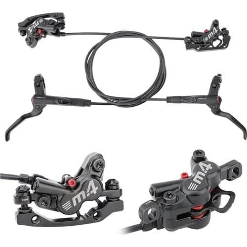 MT420 MTB Brake Bicycle Hidraulic 160mm Disc Brake 4 Piston Right Front/Left Rear Brake 800/1400mm MTB Mountain Bike Oil Brake