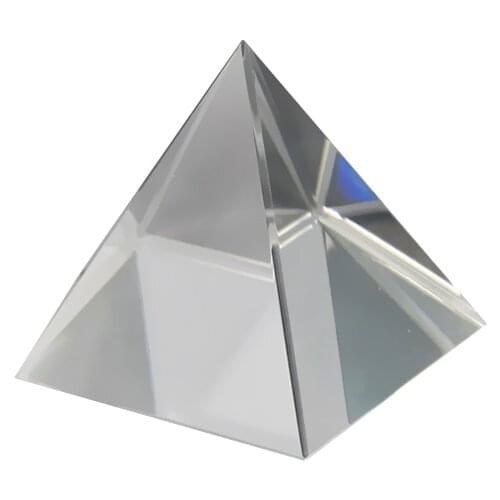 Egyptian Pyramids Glass Optical Prism 50mm Crystal Photography Triangle Light Guide Science Home Decoration Teaching