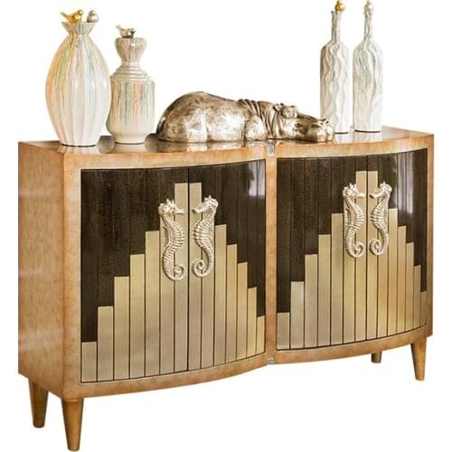 European Entrance Counter Haimara Luxury Decorative Cabinet Partition Hallway Shoe Cabinet Storage Cabinet Side Cabinet