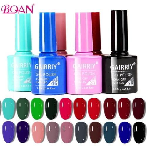 BQAN Nail Art Gel 7.5ml Gel Nail Polish For Nail Semi Permanent Soak Off Gel UV LED Base Top Matte Coat Gel Polish Manicure Tool