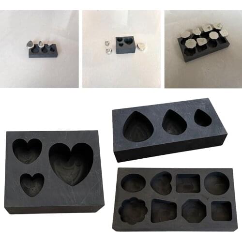 Graphite Ingot Mold Crucible for Melting Casting DIY Gold Platinum Alloy