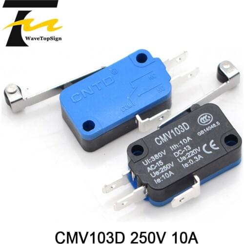 WaveTopSign Limit Switch CMV103D UE220V0.3A With Long Handle -Normally Open use for CO2 Laser machine cnc router