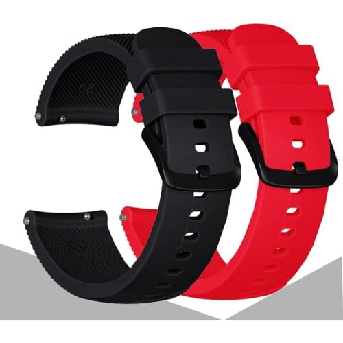 Soft Silicone Strap For Amazfit Bip U/U Pro/S 20mm Sport Bracelet For Amazfit GTS 2 /2 Mini/2E/COLMI P8 Plus Replace Accessories
