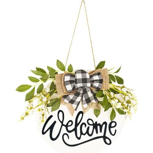 New Fashion Design Welcome Door Hanger Door Decoration Door Wreath Front Door Wreath Home Decoration