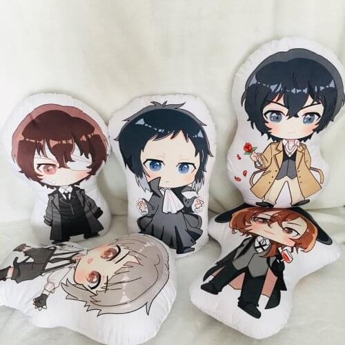 10CM Bungo Stray Dogs Plush Toys Doll Cute Anime Characters Soft Plush Key Pendant Filling Toys Birthday Gift For Children