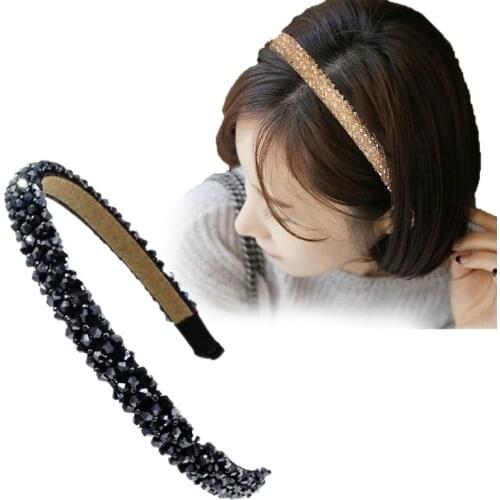 Aikelina Fashion Shining Crystal Modern Style Headband Hairbands for Girls Headwear Hair Accessories for Women Girl