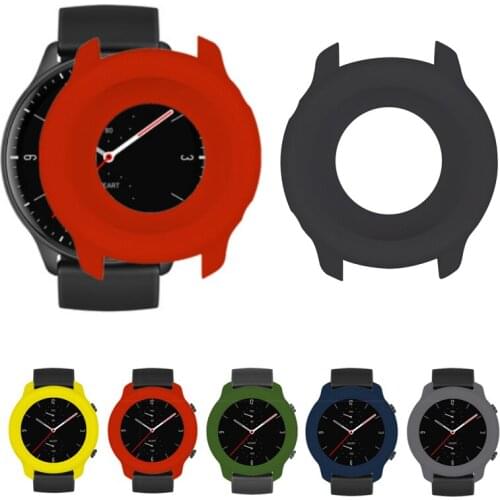 Silicone Soft Protector Case Shell Edge Frame For Amazfit GTR 2/2e GTR2/e Smartwatch GTR2e Watch Back Protective Bumper Cover