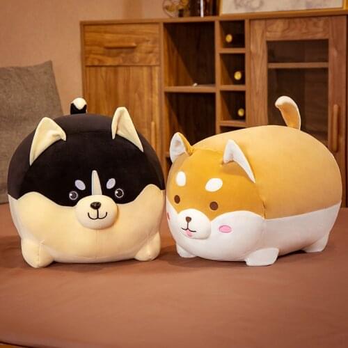 40/50CM Cute Shiba Inu Dog Plush Toy Stuffed Fat Dog Doll Cartoon Animal Toys Soft Pillow Home Sofa Decor Kids Girls Xmas Gift
