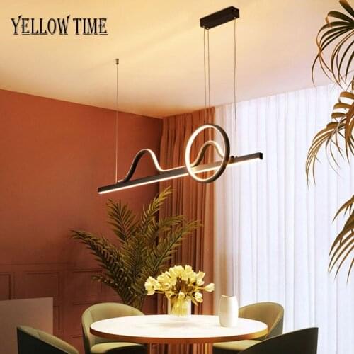 Modern Led Pendant Light Indoor Lustre L80 L100 L120cm Pendant Lamp For Living Room Dining Room Kitchen Bedroom Hanging Lamp