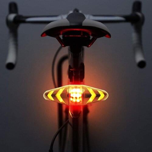 Turn signal wireless remote mountain bike tail lights riding bicycle lights flash headlights