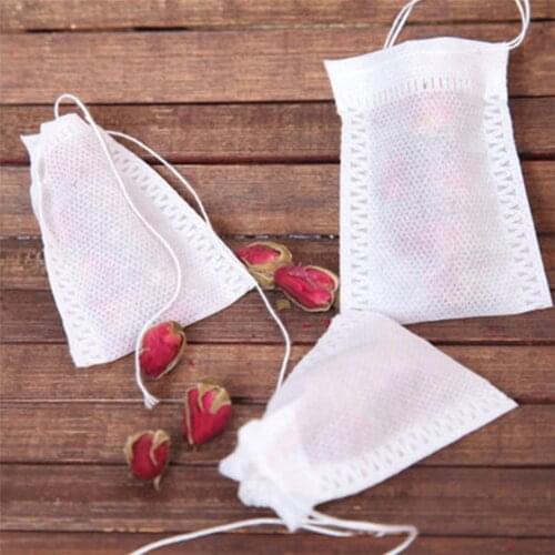 100pcs Non-woven Fabric Tea Bag Filter Dregs Filtering Bag For Cooking Tea