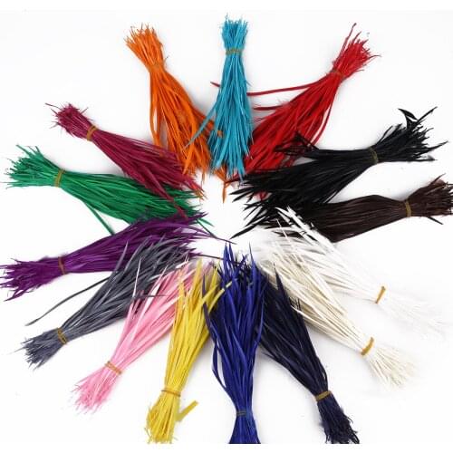 50Pcs/Lot Length About 15cm Dyed Colorful Unilateral Goose Feather For DIY Home Wedding Party Decor Craft Accessory
