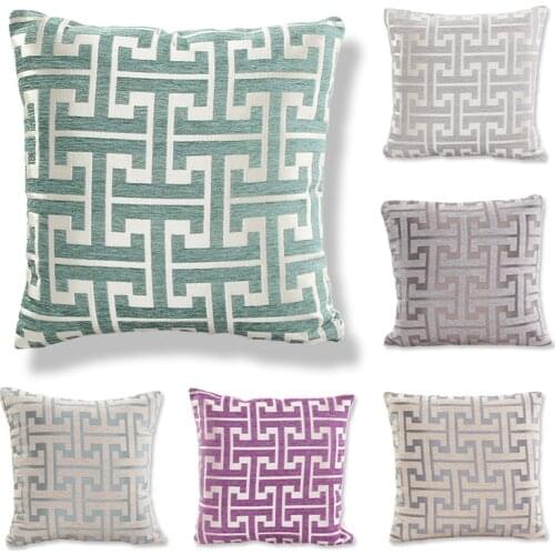 Airldianer Best Selling Creative Square Nylon Cotton Pillow Cover Cushion Case Toss Pillowcase Hidden Zipper Closure 45cm*45cm