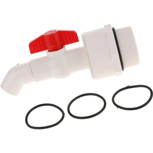UPVC Drum Barrel Replacement Spigot Faucet Tap 45 Degree 25mm Outlet 2 inch Connection
