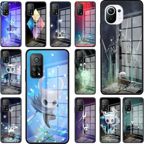 Hollow Knight Tempered Glass Phone Case For Xiaomi Mi 10T Pro 9T Note 10 Lite 11 Ultra Poco X3 NFC F3 M2 F2 5G Cover