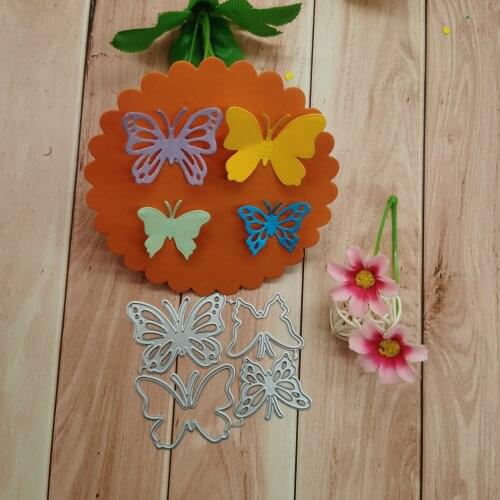 Four suit Butterfly Metal Cutting Dies for DIY Scrapbooking Album Paper Cards Decorative Crafts Embossing Die Cuts