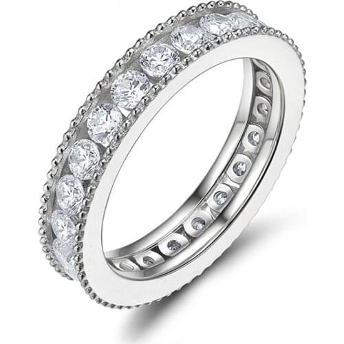 EAMTI Real Silver Ring Size 4-10 Women Wedding Rings Romantic Love Style Wholesale Sieraden Bague Mariage Femme