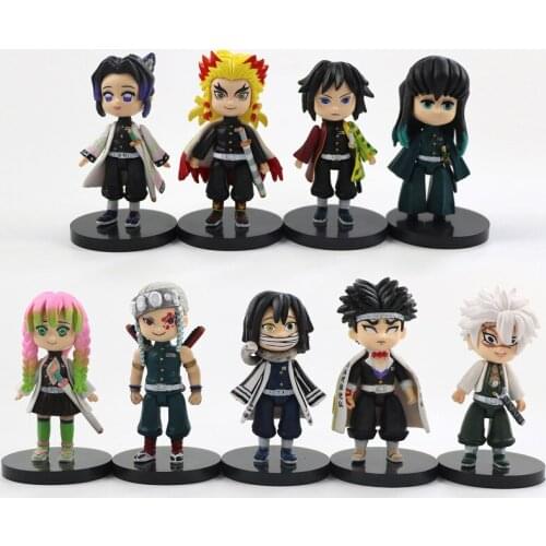 Demon Slayer Figure 9pcs/set Shinobu Kyoujurou Kyoumei Sanemi Mitsuri Muichirou Tengen