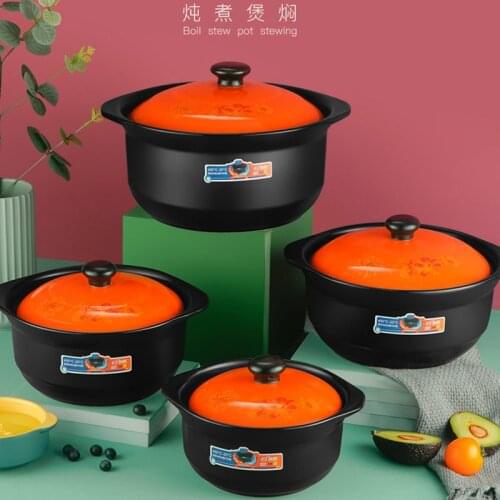 2.2L Thickened Heat Resisting Large Capacity Casserole Household Gas Burner Small Saucepan