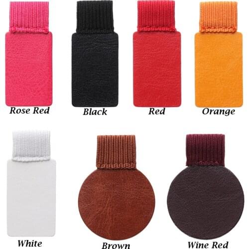 1/4pcs PU Leather Pen Holder Pen Clip Self-adhesive Pencil Elastic Loop for Notebooks Journals Clipboards