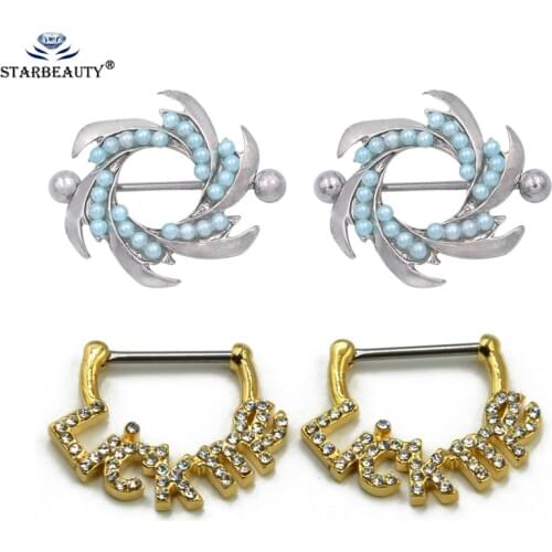 1Pair Creative Dragon Shape Engagement Ring piercing 16G Nipple Piercing Alloyed Nipple Ring Pezon Nipple Pirsing Body Jewelry