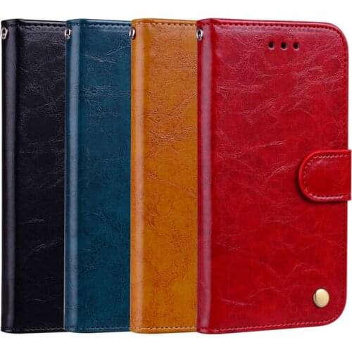 Leather Mobile Phone for Samsung Galaxy A8 plus 2018 Case Wallet Style Flip Design Solid Color Luxury