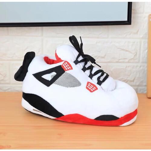 Womens Men Winter Cotton Shoes Cute Cartoon Animal Warm Home Plush Shoes Woman Male Foam Sneakers Bread Fat Slippers Size 36-44