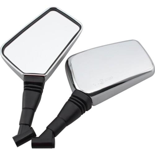 Motorcycle Chrome Rearview Scooter E-Bike Side Mirror 8mm 10mm Fairing Handlebar Mount Mirror Accessories For Universal