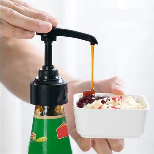 Syrup Bottle Nozzle Pressure Oil Sprayer Household Push-type Hand Press Plastic-pump Kitchen Specialty Accessories Supplies